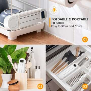 Folding Digital Kitchen Food Scale - Precision & Portability