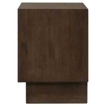 Coaster Home Furnishings Glenwood Transitional Wood 2-Drawer Bedroom Nightstand Bedside Table Organizer Unit Warm Brown 225012
