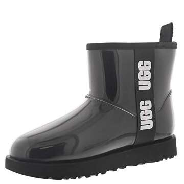 UGG Classic Clear Mini Boot, Black, Size 8