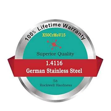 Cooking with Kids - Junior Chef's Knife for Kids (TEAL) - Full Tang, Tapered Demi-Bolster Design, High Performance German Stainless Steel: Real Cooking Tools for Children