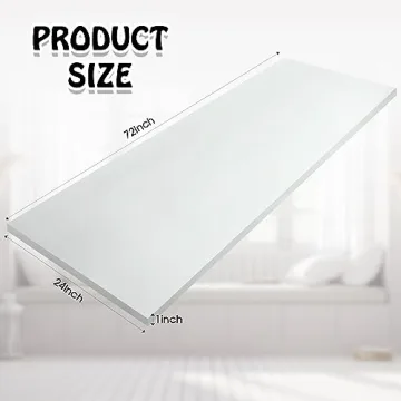 Amylove 24"x72" High Density Foam for DIY Cushions