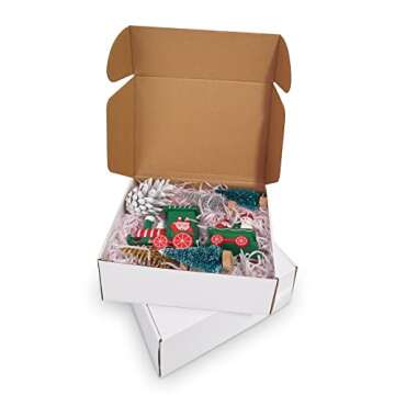 12x9x4 inches Shipping Boxes Set of 20, White Corrugated Cardborad Box for Small business