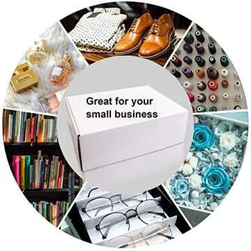 12x9x4 inches Shipping Boxes Set of 20, White Corrugated Cardborad Box for Small business
