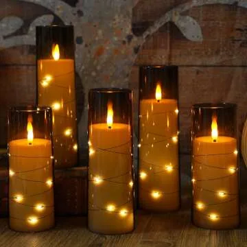 Flameless LED Candles with Timer & Remote - Set of 7