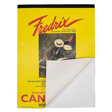 Fredrix Creative White Canvas Pad for All Artists