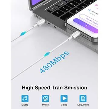 USB C to Lightning Cable 6.6ft 3Pack Original [Apple MFi Certified] iPhone Fast Charger Charging Cord Cable for iPhone 14/13/13 Pro/12/12 Pro/12 Pro Max/11/Xs Max/XR/X,iPad,AirPods Pro and More