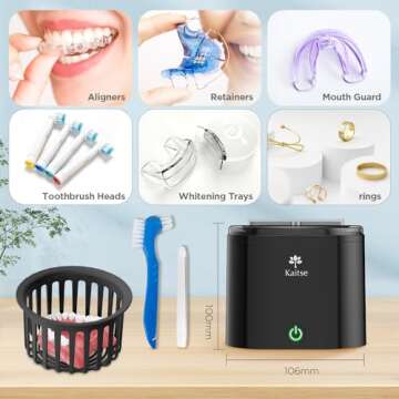 Retainer Cleaner: Efficient Sonic Dental Appliance Cleaner