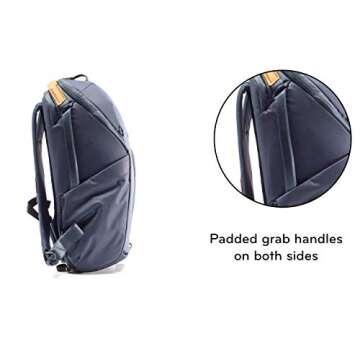Peak Design Everyday Backpack Zip 20L, Carry-on Backpack with Laptop Sleeve, Midnight (BEDBZ-20-MN-2)