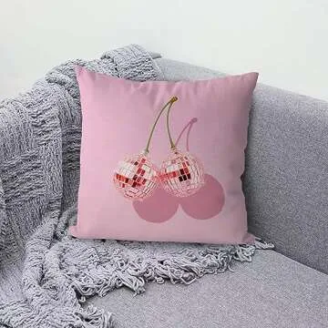 KEUSPI Cherry Pillow Covers for Fun Decor and Gifts