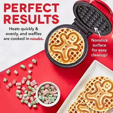Dash Mini Waffle Maker 2-Pack for Festive Cooking Adventure