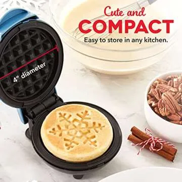 Dash Mini Waffle Maker 2-Pack for Festive Cooking Adventure