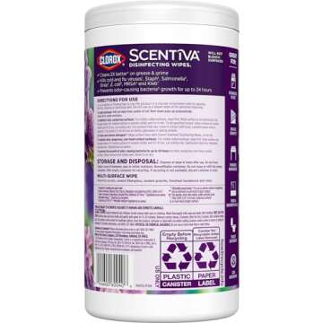 Clorox Scentiva Bleach-Free Wipes Tuscan Lavender & Jasmine