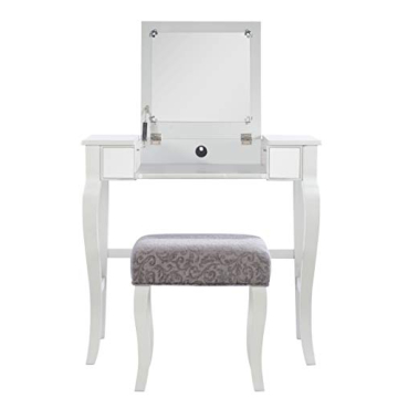 Linon Silver Harper Vanity Set - Stylish & Functional