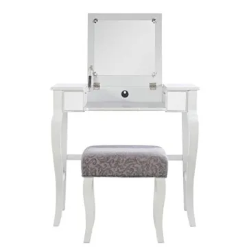Linon Silver Harper Vanity Set - Stylish & Functional
