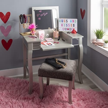 Linon Silver Harper Vanity Set - Stylish & Functional