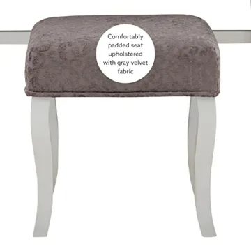 Linon Silver Harper Vanity Set - Stylish & Functional