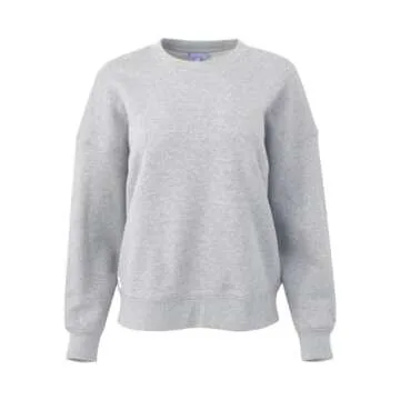 Florence by Mills Cozy Oversized Pullover Sweatshirt  Gray