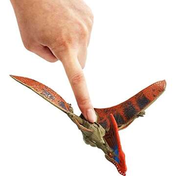 Jurassic World Toys Tapejara Savage Strike Dinosaur Action Figure in Smaller Size with Unique Attack Moves Like Biting, Head Ramming, Wing Flapping, Articulation and More