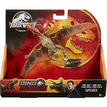 Jurassic World Toys Tapejara Savage Strike Dinosaur Action Figure in Smaller Size with Unique Attack Moves Like Biting, Head Ramming, Wing Flapping, Articulation and More