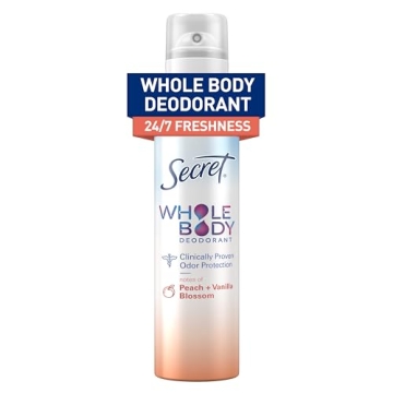 Secret Whole Body Deodorant Spray 72HR Protection