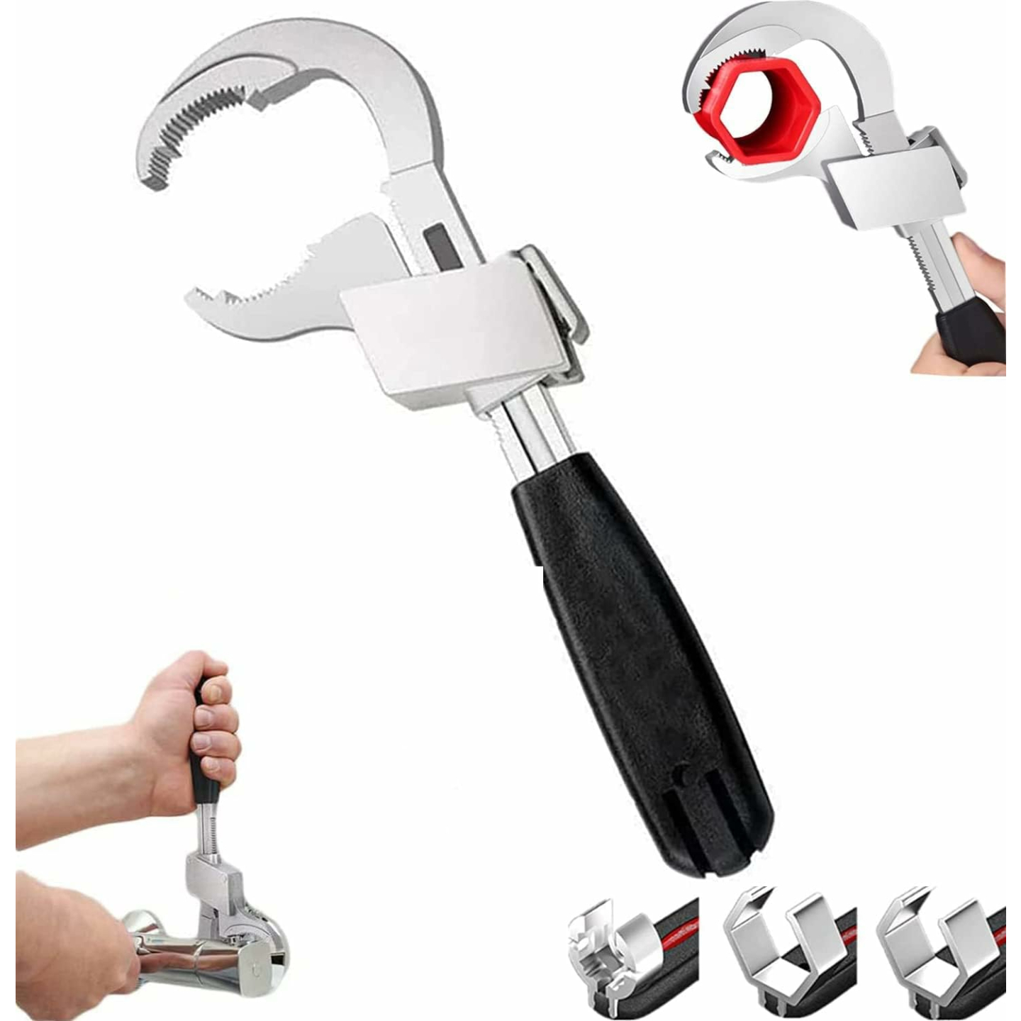 Universal Adjustable Double Ended Wrench for Repairs