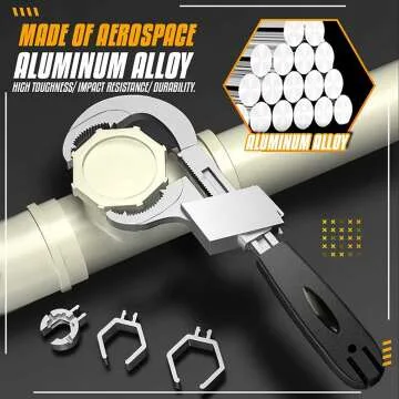 Universal Adjustable Double Ended Wrench for Repairs