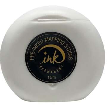 5 Pack Pre-Inked Premium Eyebrow Mapping String - 328 Ft for Microblading