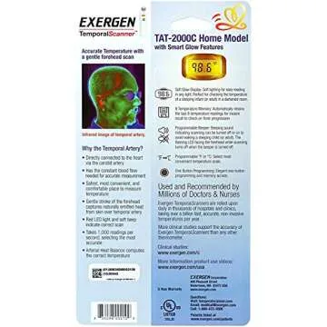TEMPORAL ARTERY THERMOMETER TAT-2000C SCAN, Digital display