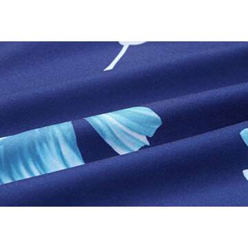 Angashion Women's Sexy V Neck Printed Spaghetti Strap Beach Romper Shorts Jumpsuit ,Blue,Large