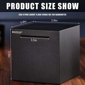 Stylish hizgo Adult Piggy Bank for Effective Saving