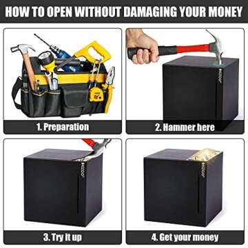 Stylish hizgo Adult Piggy Bank for Effective Saving