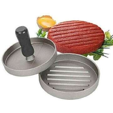 Perfectly Sized Burgers with U-N Burger Press - Grill Like a Pro