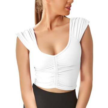 Womens Stylish Yoga and Workout Top with Cutouts
