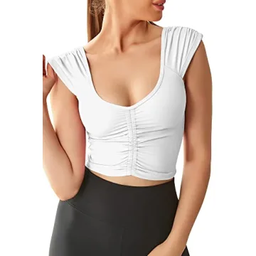 Womens Stylish Yoga and Workout Top with Cutouts