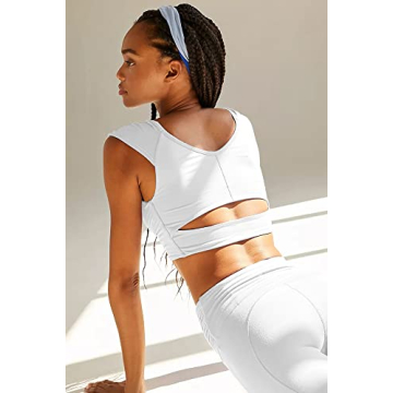 Womens Stylish Yoga and Workout Top with Cutouts