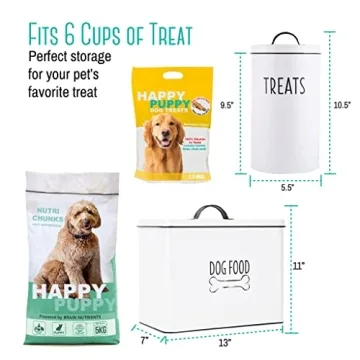 Durable Dog Treat Container with Cookie Cutters for Pet Owners