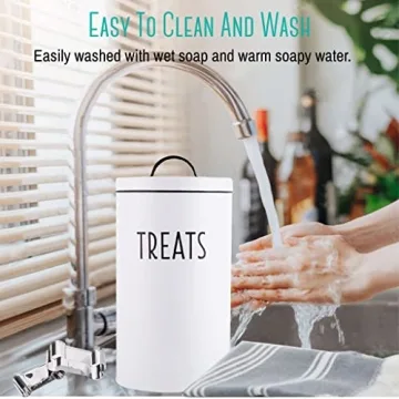 Durable Dog Treat Container with Cookie Cutters for Pet Owners