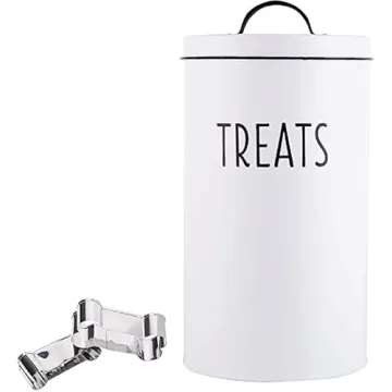 Durable Dog Treat Container with Cookie Cutters for Pet Owners