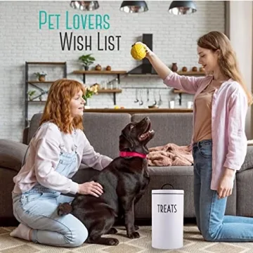 Durable Dog Treat Container with Cookie Cutters for Pet Owners