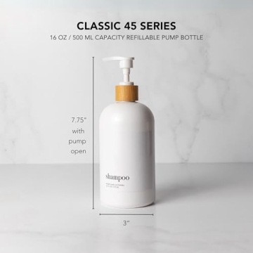 Heartland Modern Refillable Shower Soap Container Set of 3