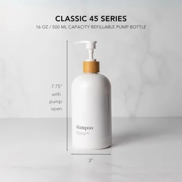 Heartland Modern Refillable Shower Soap Container Set of 3