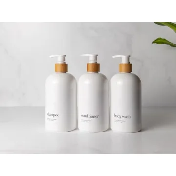 Heartland Modern Refillable Shower Soap Container Set of 3