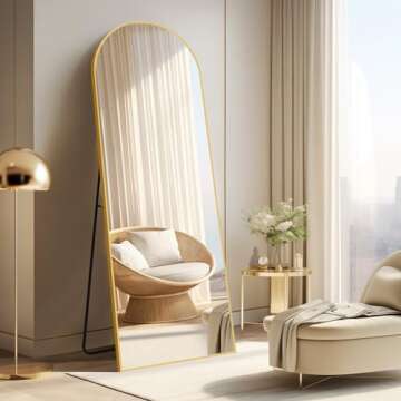 PexFix 65" Arched Full Length Dressing Mirror - Gold