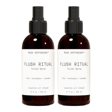 Muse Apothecary Flush Ritual - Aromatic & Refreshing Toilet Spray, Use Before You Go, 8 oz, Infused ...