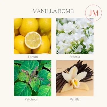 LA JOLIE MUSE Vanilla Candle, Scented Candles for Home, Large 2-Wick Soy Candles, Candle Gifts for Women & Men, Luxury Jar Candles, 60 Hours Long Burning, Vanilla Bomb, 12oz