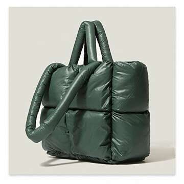 Large Puffer Tote Bag for Women - Stylish & Spacious