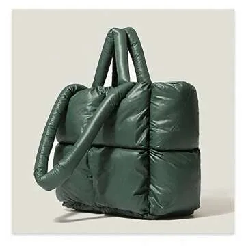 Large Puffer Tote Bag for Women - Stylish & Spacious