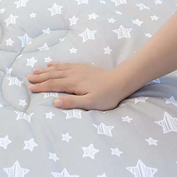 Baby Play Mat 71x59 Inches Thick Baby Crawling Mat, Large, Non Slip Cushioned Baby Playpen Mat for Playing, One-Piece Baby Floor Play Mat for Babies, Toddlers