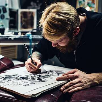 PANDAFLY Professional Charcoal Pencils Drawing Set - 8 Pieces