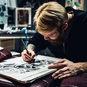 PANDAFLY Professional Charcoal Pencils Drawing Set - 8 Pieces